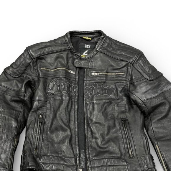 Scorpion Black Leather Motorcycle Racing Padded Armoured Biker Jacket Women's M - Picture 2 of 15